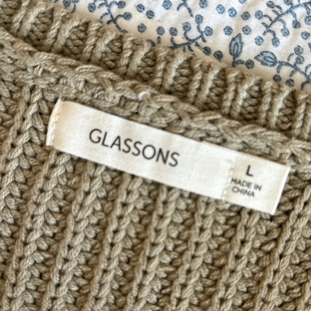 Glassons Tan Ribbed Crop Tank Top - Picture 2 of 2